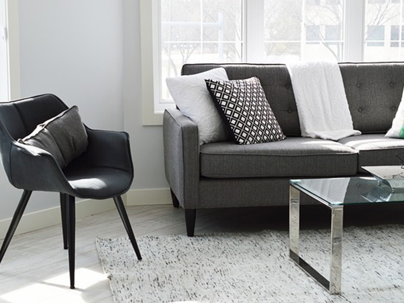 High back sofa